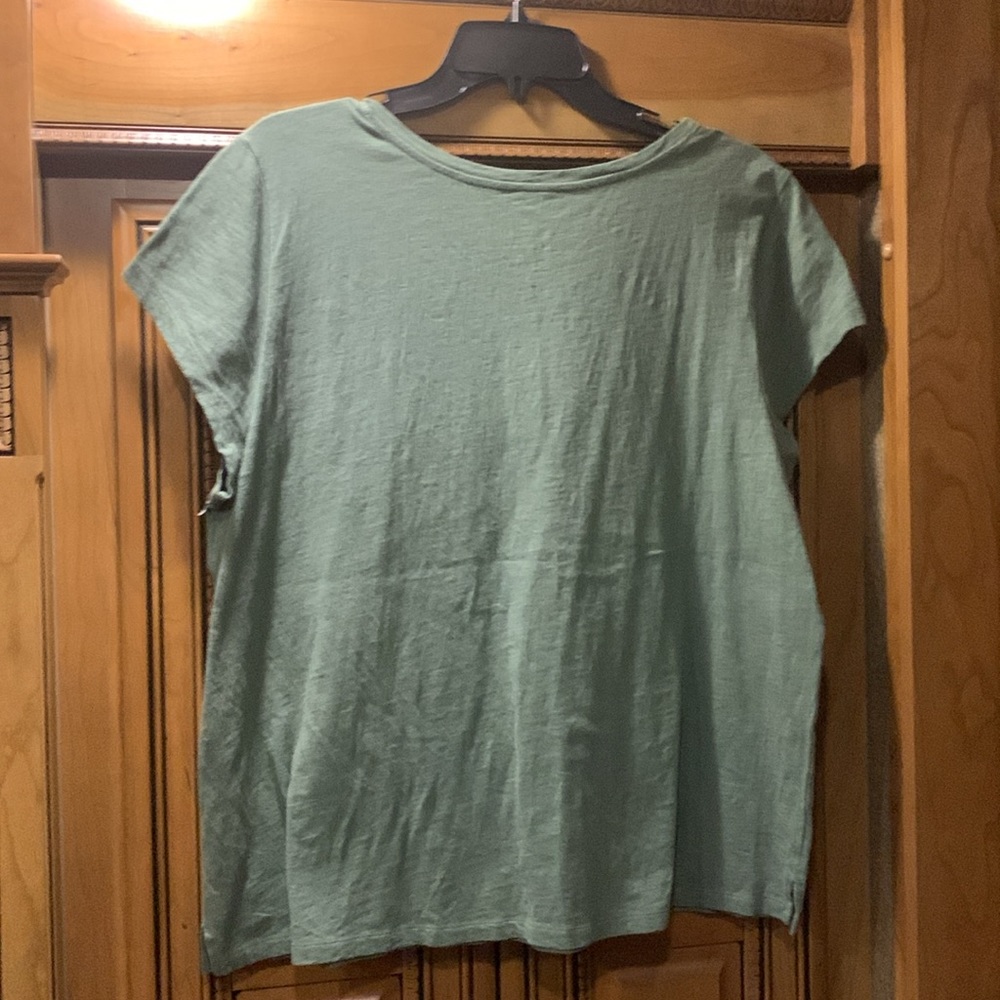 Eileen Fisher Organic Cotton Tee, Big Boxy Fit 
Size XXS - Picture 2 of 5